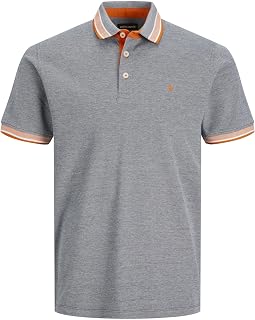 JACK & JONES Mens Jjepaulos Polo Ss Noos Pls