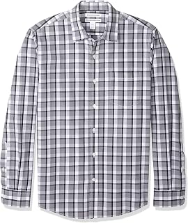 Amazon Essentials Men's Long-Sleeve Casual Poplin Shirt