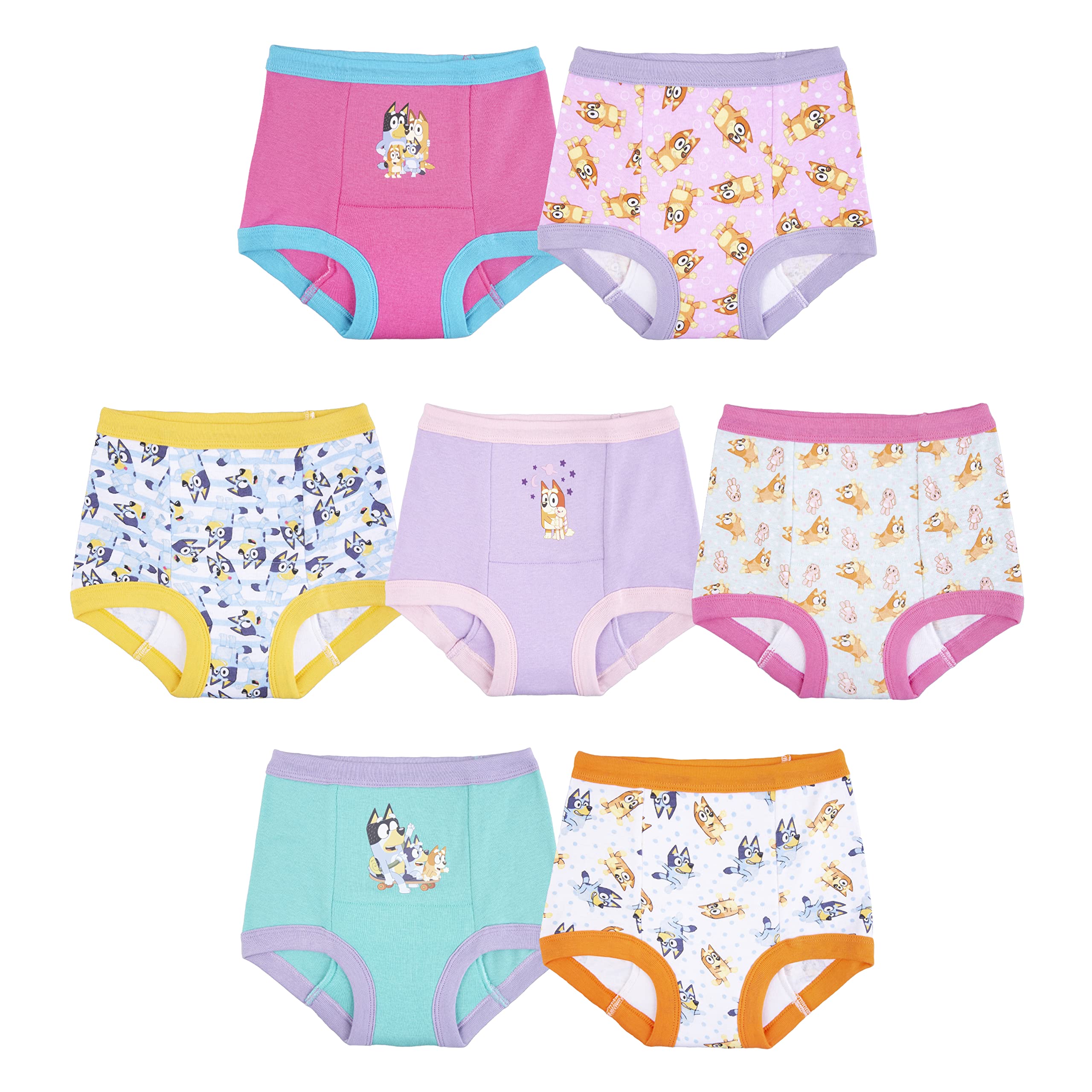 Bluey Amazon Exclusive 7-Pack Potty Training Pants with Stickers and Success Cha