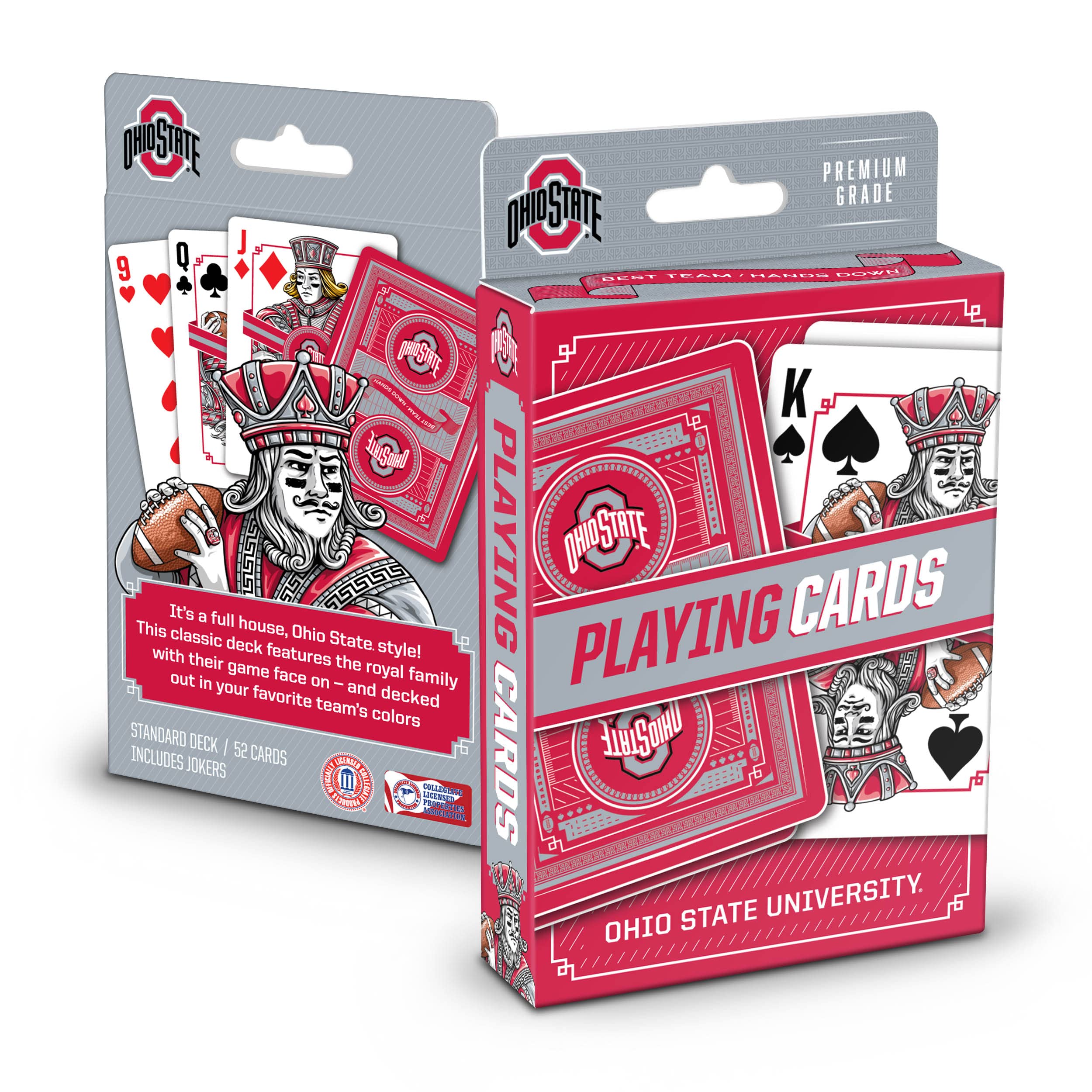 YouTheFan NCAA Officially-Licensed Playing Cards - Original Artwork on All face 