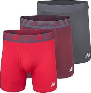 New Balance Premium 6 inch with Fly 3 Pack Men's Boxer Shorts (Pack of 1)