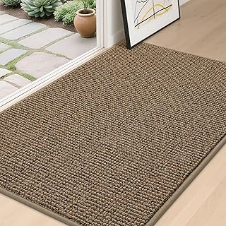 BEQHAUSE Dirt Trapper Door Mat Indoor Entrance 32" x 48", Taupe | Non-Slip Washable Doormats Entrance Mat, Absorbent Welcome Mat, Low Profile Floor Mats for Front Back Door and Entryway Rugs