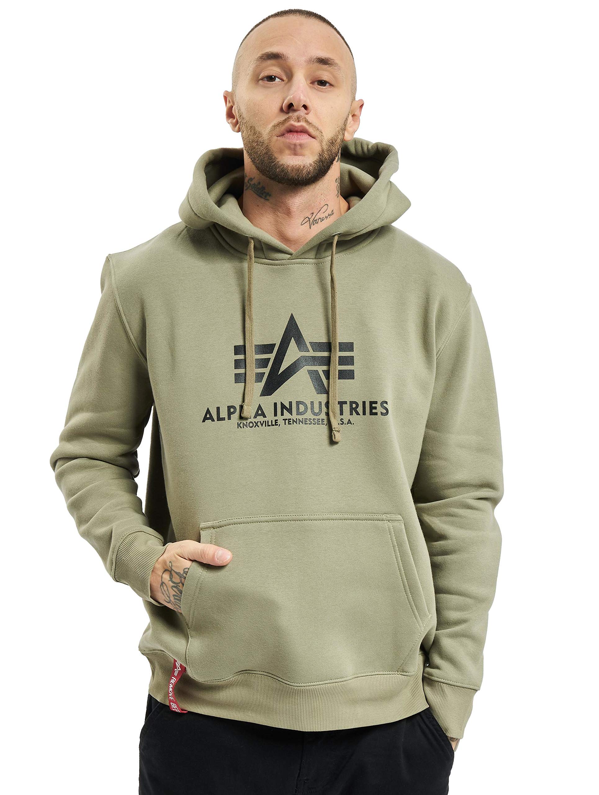 Alpha Industries Herren Basic Hoody Kapuzenpullover (1er Pack)