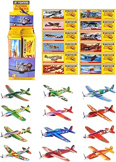 HENBRANDT Pack Of 12 Classic World War II Flying Plane Gliders- Polystyrene Pinata Toy Loot/Party Bag Fillers Wedding