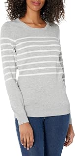 Amazon Essentials Women's Lightweight Long Sleeve Crew Neck Sweater (Plus Size Available)