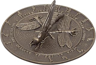 Whitehall Products Dragonfly Sundial, French Bronze