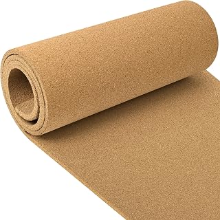Multi Use Cork Roll, 16in x 13ft Cork Sheet Board 1/4"Think for DIY Wall | Non-Adhesive Natural Cork Material, Multi-Use Cork Sheet for Crafts Cuttable Cork Roll Great for Photo Display, Home, Office