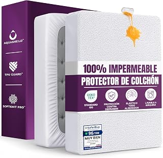 Waterproof Mattress Protector 150 x 200 cm, up to 30 cm