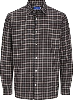 JACK & JONES Jorjoshua Flannel Check Shirt LS Long Sleeve Shirt for Men