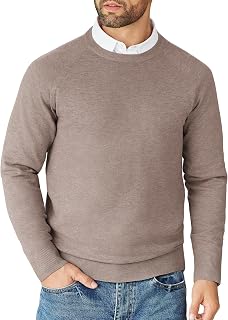 COOFANDY Men's Sweater Knitted Pullover Round Neck Slim Jumpers for Men Casual Pullover Work Long Sleeve Sweatshirt