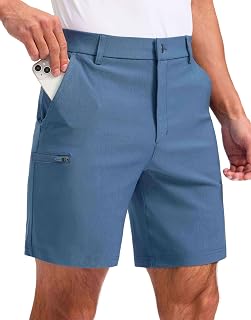 Pudolla Men's Casual Shorts 7/5/9 Inch Golf Shorts with 4 Pockets