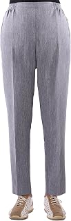 FASHION YOU WANT Women's senior trousers, slip-on trousers with elastic waistband, short size, ideal for grandmas in need of care, easy to put on