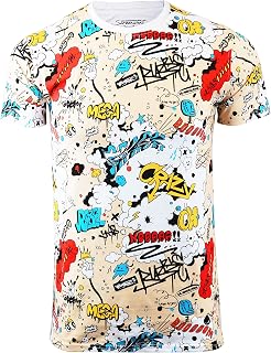 SCREENSHOT Screenshotbrand Mens Hipster Hip-Hop Urban Tees – NYC Street Fashion Graffiti Animazione Stampa T-Shirt - multicolore - xxX-Large