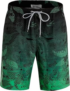 APTRO Men's Swimwear Beach Surfing Swimming Pool Hawaiian Print Summer