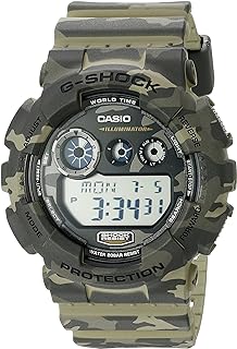 Casio GD-120cm-5CR Digital Quartz Watch for Men with Resin Strap, Multi, One Size, GD-120cm