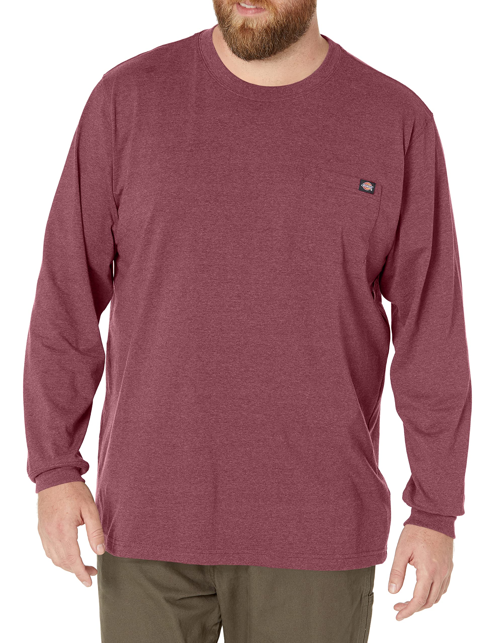 Dickies Col Rond épais à Manches Longues pour Homme, Kaki, XX-Large