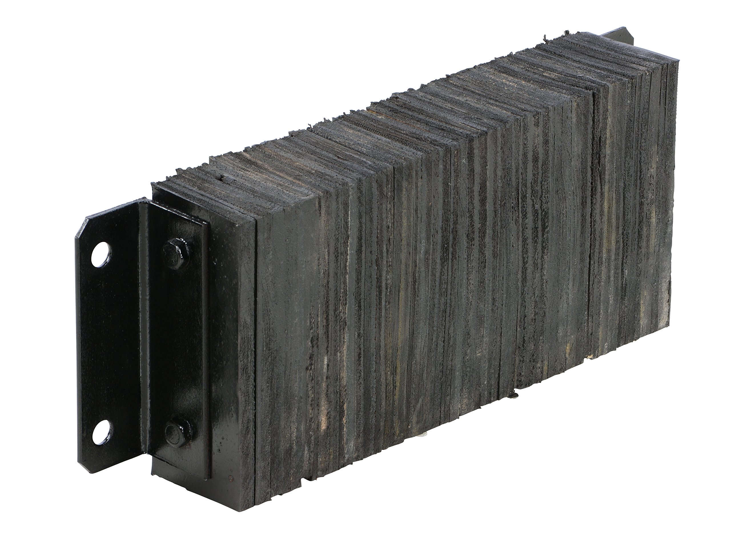 Vestil 1024-4.5 Laminated Rubber Dock Bumper 10 in. x 24 in. x 4-1/2 in. Black