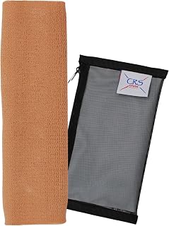 CRS Cross Ankle Gel Sleeves, Premium Padded Skate Socks, 1 Sleeve 10" Tan
