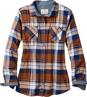 Legendary Whitetails, Women's 100% Cotton Long Sleeve Button Down Flannel Shirt