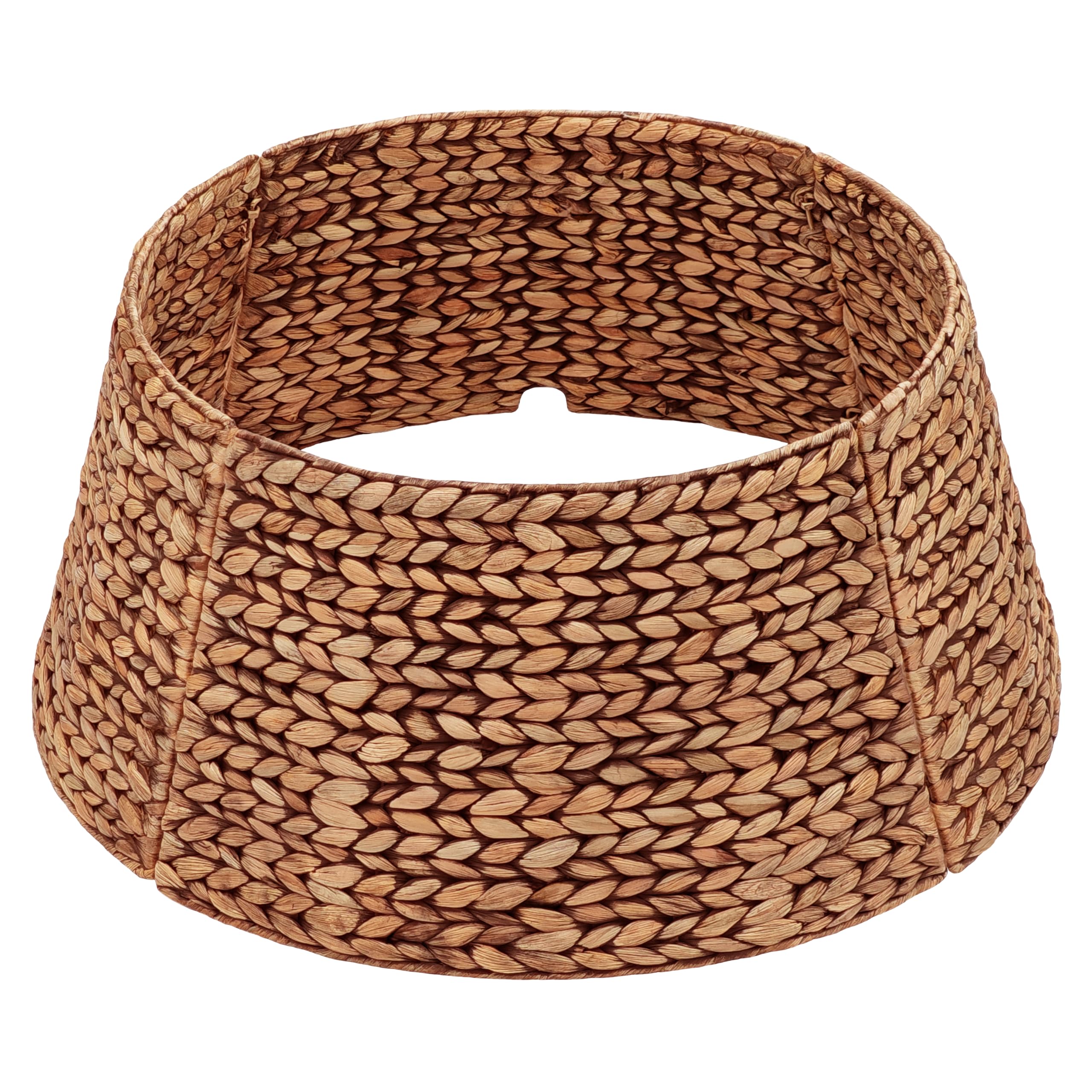 CENBOSS Rattan Christmas Tree Collar, Brown Wash, 24 inch | Easy to Assemble & S