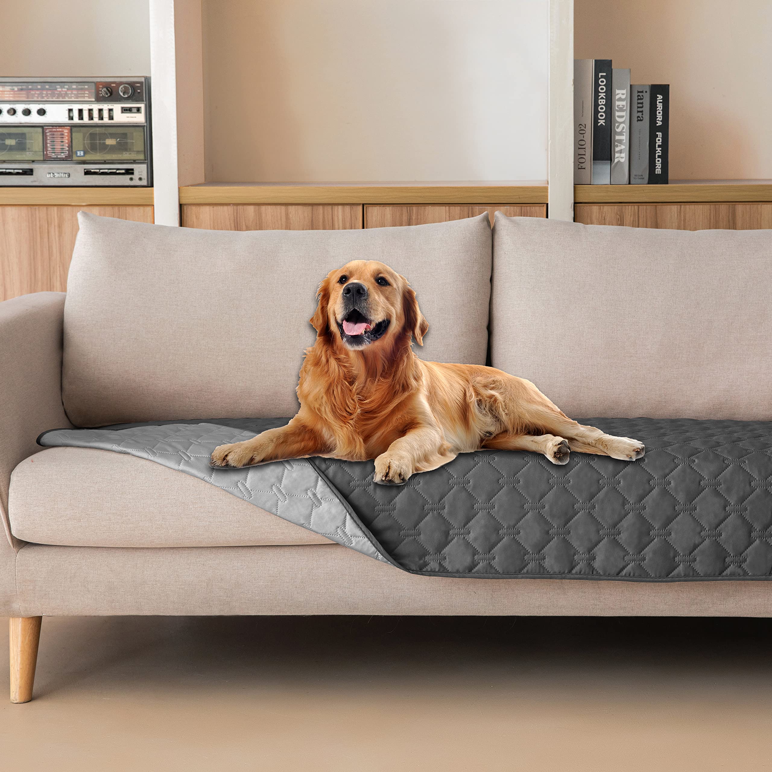 gogobunny Waterproof Blanket, Couch Covers for Dogs, Reversible Protector | 3X S