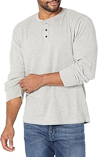 Wrangler Authentics Men's Long Sleeve Henley Waffle Henley Shirt (Pack of 1)
