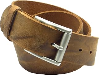 Kollektion Chrissys-in Leather Belt 4 cm Wide Natural Buffalo Leather from Own Production