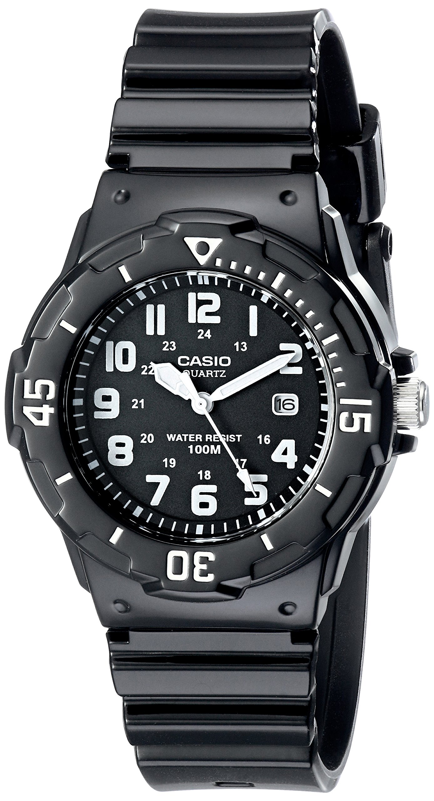 Casio LRW-200H-2BVCF Women's Stainless Steel Resin Strap Watch, Black, Quartz Wa