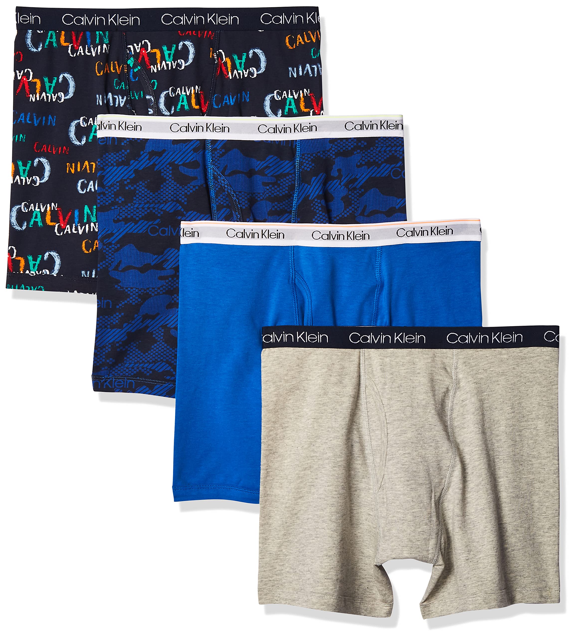 Calvin Klein Boys' Underwear Four Pack Boxer Brief Value Pack