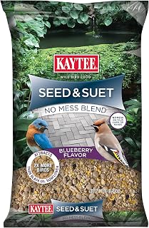 Kaytee Seed & Suet No Mess Blend Blueberry Flavor 10 Pounds
