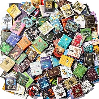 200pcs Mini Books Miniatures Dollhouse Books for Anxiety Bookshelf Library