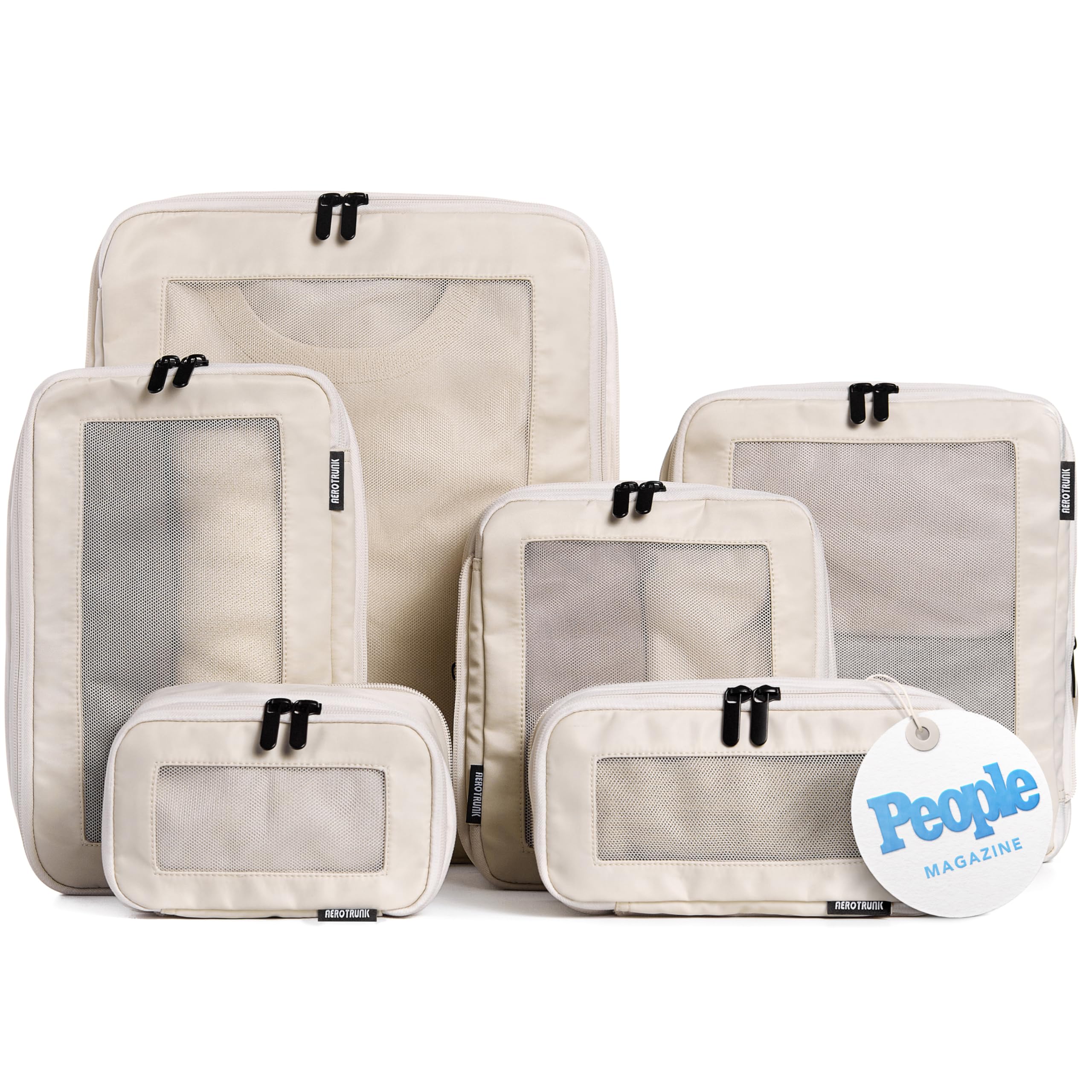 Aerotrunk Compression Packing Cubes for Travel - Luggage Organizer Bags - Double