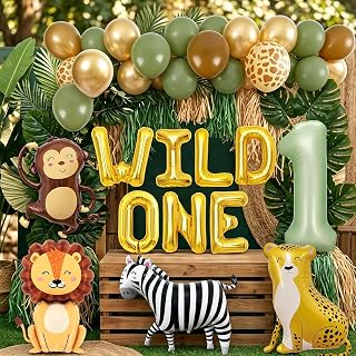 Jungle Safari Birthday Balloons Wild One Animal Balloons
