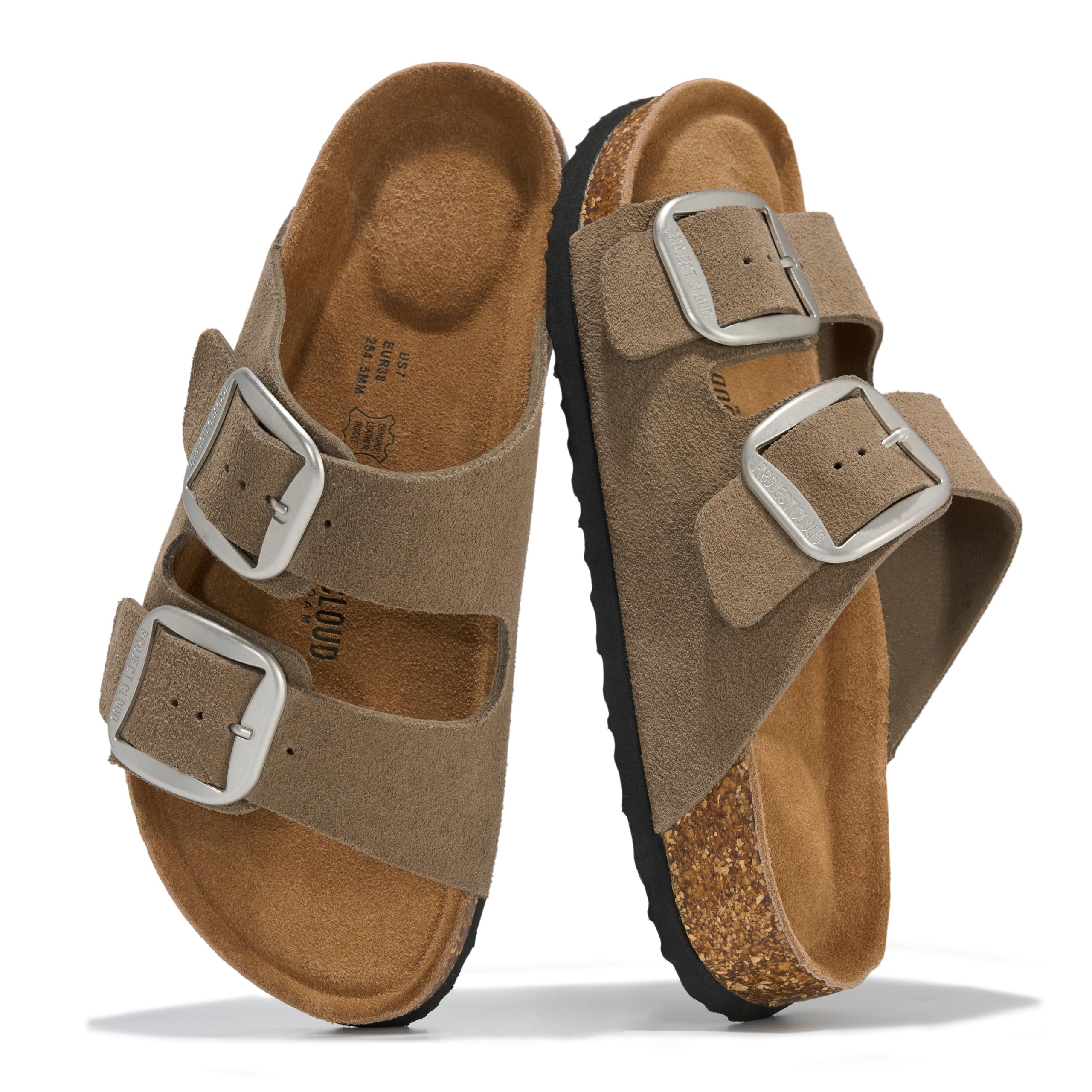 Project Cloud Women's Genuine Leather Flat Sandals Comfortable Beach Essentials 