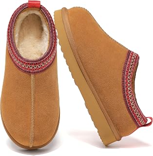 Meik Mangni Slippers Women Men Winter Leather Snow Boots Unisex-Adult Warm House Slipper Slippers, 35-44 EU