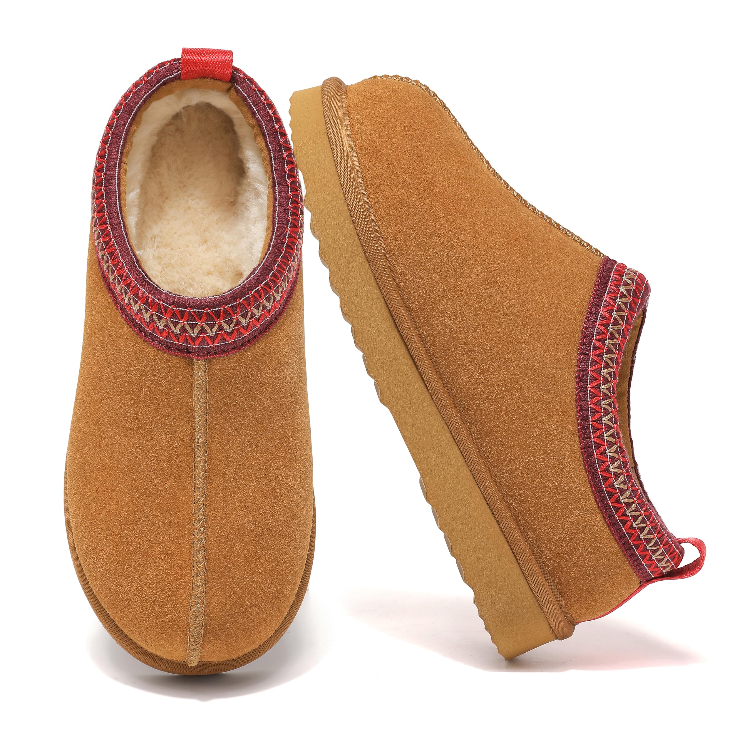 Meik Mangni Slippers Women Men Winter Leather Snow Boots Unisex-Adult Warm House
