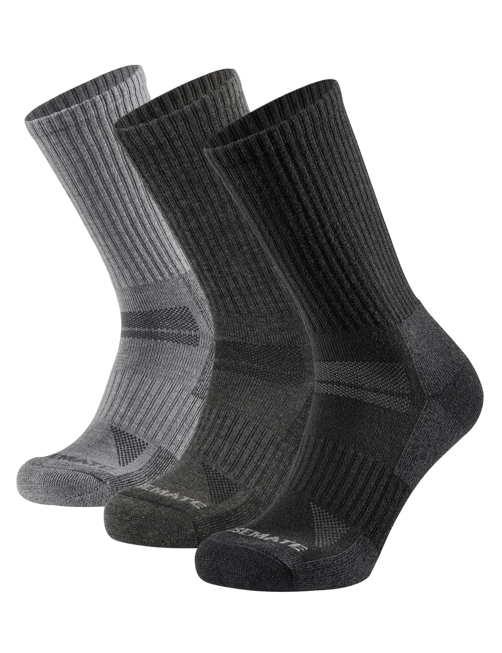 Closemate Hiking Socks, Men's Thick Merino Wool, Breathable, Odor-Resistant, Swe