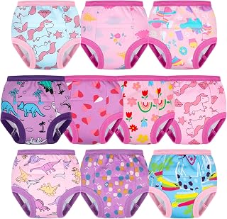 BIG ELEPHANT 10-Pack Toddler Potty Training Underwear Soft 100% Cotton