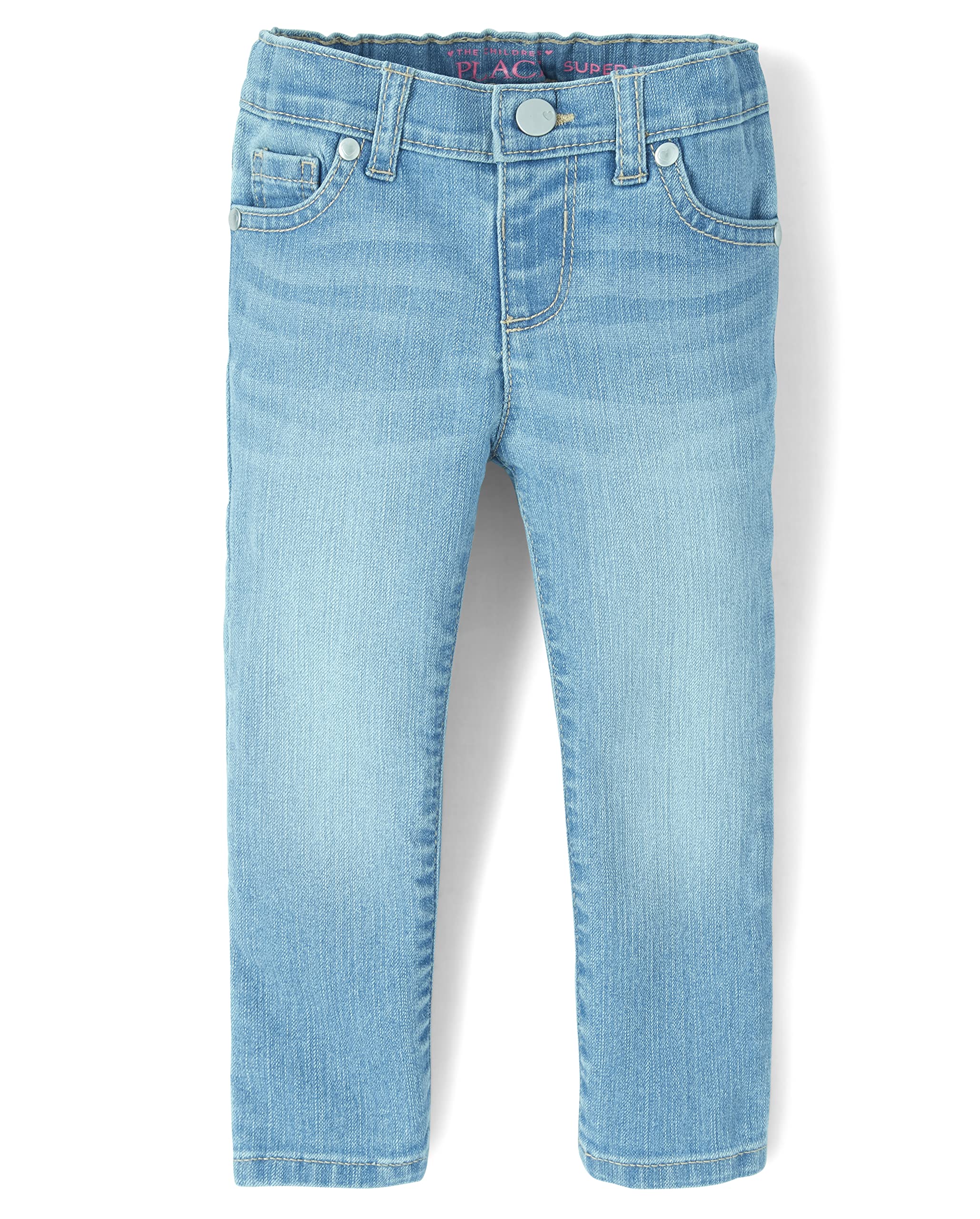 The Children's Place Girls Super Skinny Jeans,Victory Blue Wash Single,4