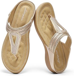 Littleplum Women's Orthotic Slides Slip on Slippers Ladies Sandals Arch Support Sandals for Women
