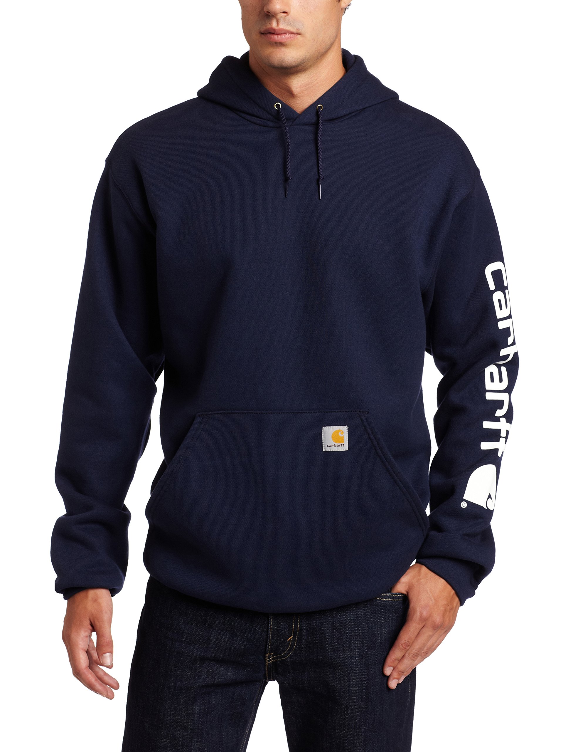 Carhartt Midweight Sleeve Logo Hooded Sweatshirt Shirt for Men