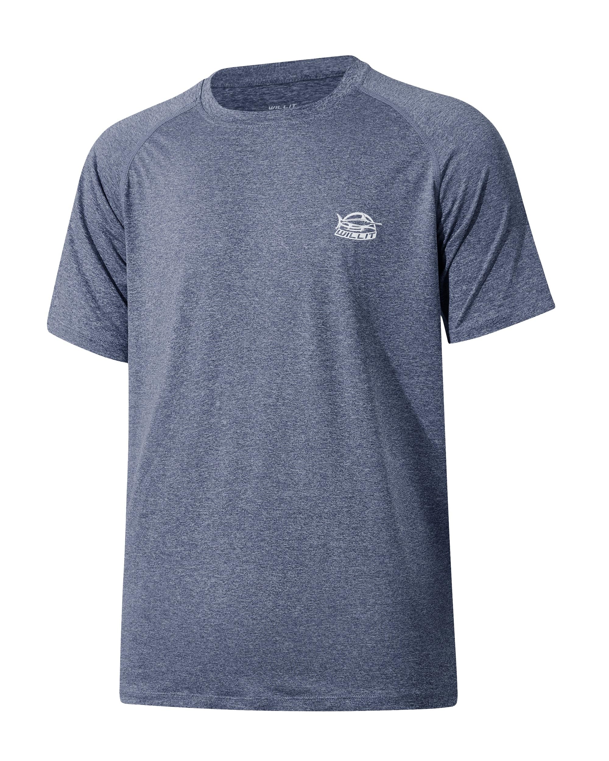 Willit Men's Short Sleeve Rash Guard Sun Protection UPF 50+ SPF Quick Dry