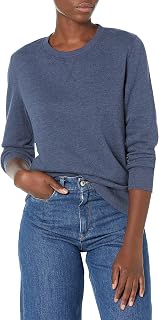 Amazon Essentials Women's Fleece Crewneck Long Sleeve Pullover Sweatshirt