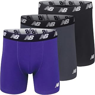 New Balance Men's Cotton Boxer Briefs No Front Open 5"