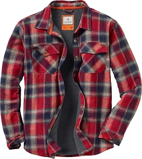 Legendary Whitetails Mens Archer Thermal Lined Flannel Shirt Jacket