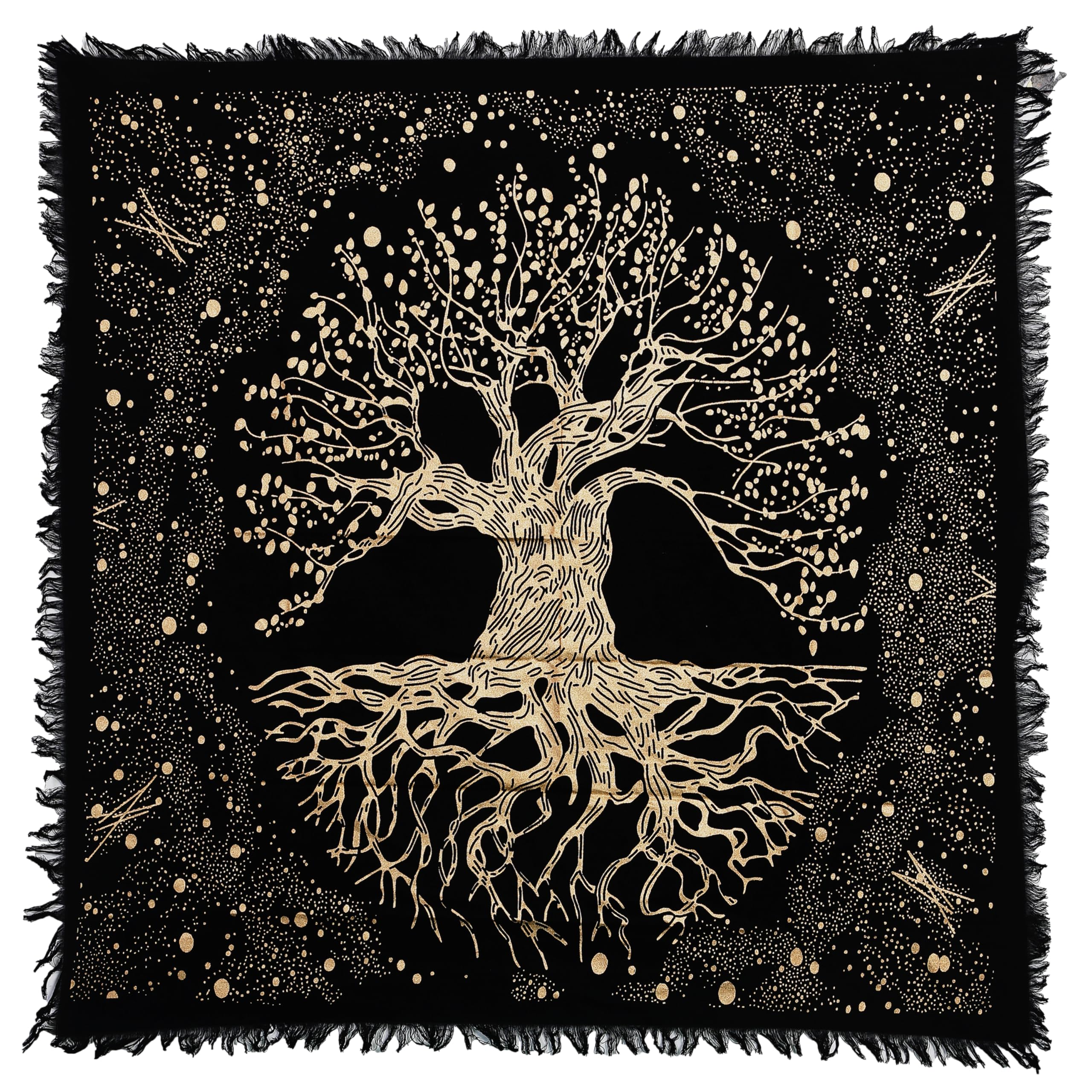 Indian Consigners Tree of Life Altar Cloth Tapestry Tablecloth Celtic Trees Ritu
