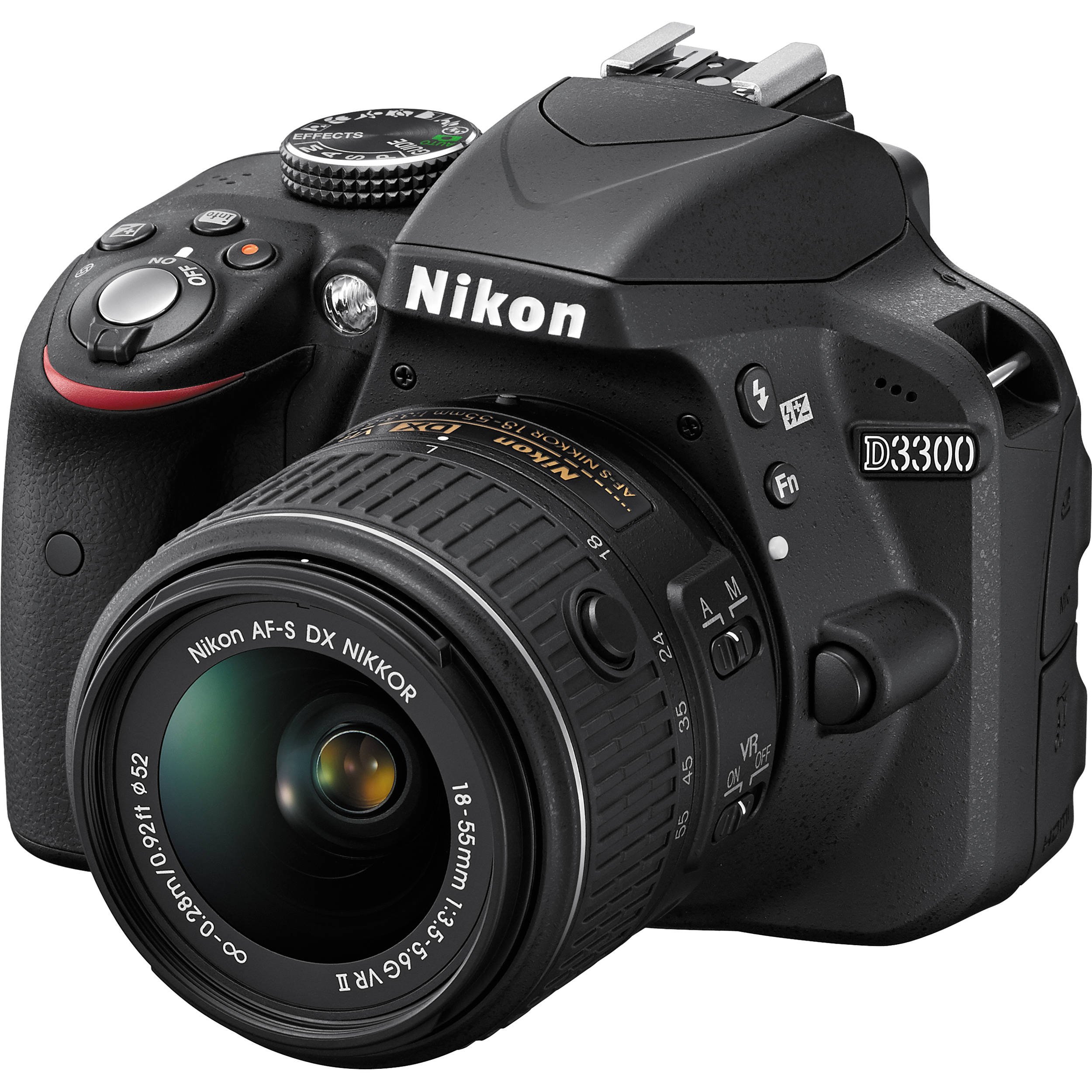 Nikon D3300 24.2 MP CMOS Digital SLR with Auto Focus-S DX Nikkor 18-55mm f/3.5-5