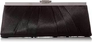 Jessica McClintock Blaire Women's Satin Frame Evening Clutch Bag Purse with Shoulder Chain Included