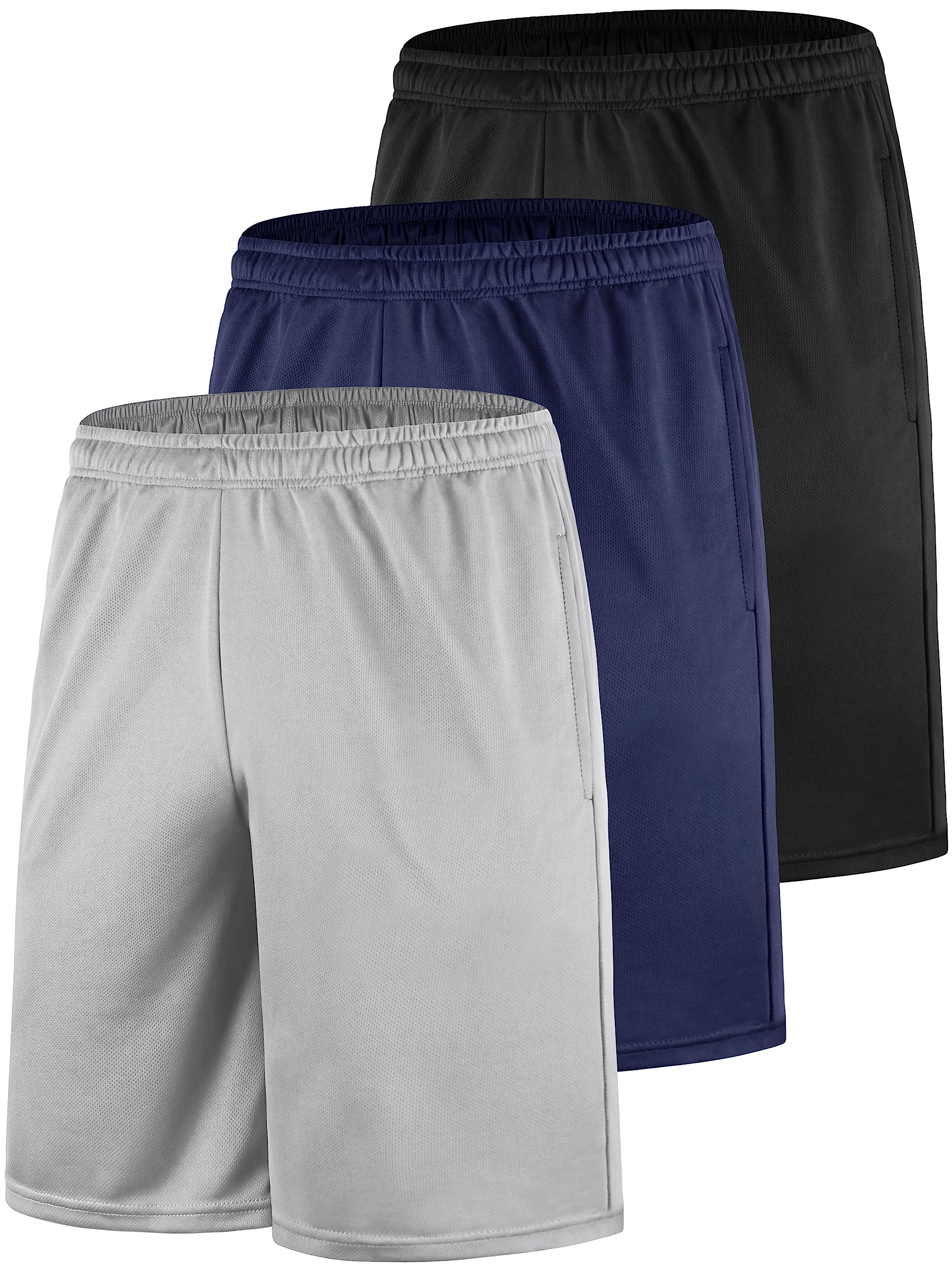 Teesmen Men's Quick Dry Shorts Breathable Sports Gym Running Workout Activewear 