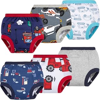 BIG ELEPHANT Toddler Potty Training Underwear, Cotton Training Pants